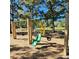 Swings and swing set at a community playground with wood chip ground cover at 7007 Creft Cir, Indian Trail, NC 28079