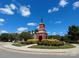 View of town monument with sculpture and manicured landscaping under a blue sky at 7007 Creft Cir, Indian Trail, NC 28079