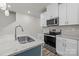 Well-appointed kitchen with stainless steel appliances, island with a granite countertop at 853 Gerard Bay Dr, Fort Mill, SC 29715