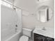 Bathroom with a bathtub, vanity, mirror, and shower combo at 112 Doyle Farm Ln, Mooresville, NC 28115