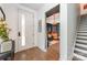 Welcoming entryway with hardwood floors, stylish decor, and access to living spaces at 1207 E 36Th St, Charlotte, NC 28205