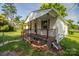 Covered porch with wooden posts and black railings leading to the front entrance at 1212 Frank Ext, Rock Hill, SC 29730