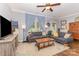 Spacious living room with stylish furnishings, hardwood floors, and a cozy atmosphere at 12304 Huntersville Concord Rd, Huntersville, NC 28078