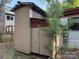 Side view of a storage shed at 160/162 Arrowood Trl # F28/F29, Mount Gilead, NC 27306