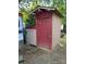 Outdoor shed provides additional storage space for tools and equipment at 160/162 Arrowood Trl # F28/F29, Mount Gilead, NC 27306