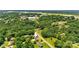 Aerial view showcasing a home nestled among lush greenery in a peaceful residential area at 1837 6Th Nw Ave, Hickory, NC 28601