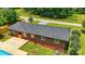 The backyard features a concrete patio and green lawn, perfect for entertaining and relaxation at 1837 6Th Nw Ave, Hickory, NC 28601