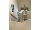 Upstairs hallway with carpet, neutral paint, and decorative accents on the wall at 1842 Caroline Way, Fort Mill, SC 29715