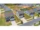 Aerial view of a suburban home with a fenced backyard, shed and well-maintained landscaping at 2011 Valdosta Way, Charlotte, NC 28215