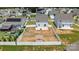 Aerial view of a home featuring a fenced yard, shed, and a concrete patio at 2011 Valdosta Way, Charlotte, NC 28215