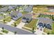 Aerial view of a home with manicured lawn and lush landscaping at 2011 Valdosta Way, Charlotte, NC 28215