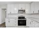 Modern kitchen features stainless steel appliances, granite countertops, and white cabinets at 240 Swink Ave, Salisbury, NC 28147