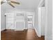 Cozy living room showcasing hardwood floors, fireplace, built in shelving, and neutral paint at 2519 2Nd Sw Ave, Hickory, NC 28602