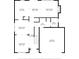 A detailed first floor plan of the house, clearly showing all rooms and dimensions at 2612 Cold Springs Rd, Concord, NC 28025