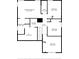 A detailed second floor plan, with the dimensions and layout of rooms clearly displayed at 2612 Cold Springs Rd, Concord, NC 28025
