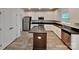 Modern kitchen with stainless steel appliances and center island at 2612 Cold Springs Rd, Concord, NC 28025