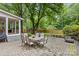 Brick patio, covered porch and fenced backyard provide a peaceful outdoor setting at 2917 Rustic Ln, Charlotte, NC 28210