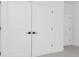Interior shot of double doors with black hardware at 3119 Shenandoah Ave, Charlotte, NC 28205