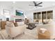Cozy living room featuring a modern fireplace, plush seating, and large windows that provide ample natural light at 3119 Shenandoah Ave, Charlotte, NC 28205