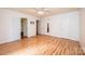 Bright bedroom boasts hardwood floors, ceiling fan, and multiple closets for ample storage at 3221 5Th Street Nw Ct, Hickory, NC 28601
