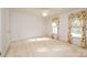 Bright carpeted bedroom with ceiling fan and patterned window treatments at 3221 5Th Street Nw Ct, Hickory, NC 28601