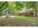 Spacious backyard with lush lawn and brick house exterior at 3230 Kingsfield Rd, Rock Hill, SC 29732