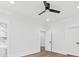 Bright bedroom showcasing a full bathroom and access to additional storage space at 5217 Waterfall Ct, Gastonia, NC 28056