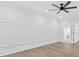 Finished bonus room with decorative wall trim, ceiling fan, and ample space at 5217 Waterfall Ct, Gastonia, NC 28056