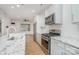 Modern kitchen equipped with stainless steel appliances and granite countertops at 530 E 9Th St, Charlotte, NC 28202