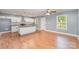 Modern open-concept kitchen featuring a large island and stainless steel appliances at 952 Salisbury St, Wadesboro, NC 28170