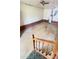 Basement with concrete flooring, stairs leading up to the main floor and brick accent at 1073 Springdale Dr, Maiden, NC 28650