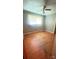 Bedroom with wallpaper, hardwood floors, and a window at 1073 Springdale Dr, Maiden, NC 28650