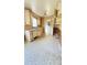 Kitchen with vintage cabinetry, ample countertop space, and patterned flooring at 1073 Springdale Dr, Maiden, NC 28650