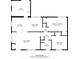 Detailed floor plan highlighting the layout of the living room, kitchen, bedrooms, bathroom, and utility area at 1709 Masonic Dr, Charlotte, NC 28205