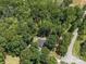 An aerial view of a home surrounded by lush trees, creating a sense of privacy and seclusion at 2345 Stallings Rd, Matthews, NC 28104