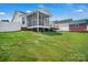 Large backyard with a shed and a fenced perimeter providing privacy and security at 2467 Hawk Ridge Dr, Gastonia, NC 28056
