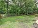 Spacious backyard with lush greenery and a wooden fence, perfect for outdoor activities and privacy at 2848 Huckleberry Hill Dr, Fort Mill, SC 29715