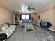 Spacious upstairs bedroom with colorful furniture and textiles at 2848 Huckleberry Hill Dr, Fort Mill, SC 29715
