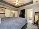 A primary bedroom features recessed ceiling and trim, with walk-in closet and en suite bathroom at 2848 Huckleberry Hill Dr, Fort Mill, SC 29715