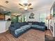 Comfortable living area with an oversized sectional couch, patterned rug, and recessed lighting at 2848 Huckleberry Hill Dr, Fort Mill, SC 29715