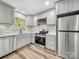 Modern kitchen with stainless steel appliances and sleek countertops at 3133 Amay James Ave, Charlotte, NC 28208
