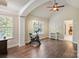 Sitting area with natural light and hardwood floors connecting to the main bedroom at 3963 Harmattan Dr, Denver, NC 28037