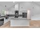 Beautiful kitchen boasts sleek countertops, modern appliances, and an island at 516 North Mulberry St, Cherryville, NC 28021