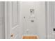 This laundry room has new water connections, paint, and flooring at 516 North Mulberry St, Cherryville, NC 28021