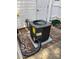 Outdoor HVAC unit on a gravel bed at 5650 Kimmerly Woods Dr, Charlotte, NC 28215