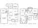 Detailed floor plan showcasing layout of this home's multiple bedrooms, living spaces, and outdoor areas at 5916 Four Wood Dr, Matthews, NC 28104