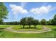 Picturesque view of the well-maintained golf course, complemented by clear blue skies at 5916 Four Wood Dr, Matthews, NC 28104