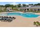 Inviting community pool features ample seating and a spacious deck for relaxation and enjoyment at 6020 Waldorf Ave, Monroe, NC 28110
