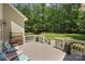 Relax on this spacious back deck overlooking the private backyard at 6422 Northern Red Oak Dr, Mint Hill, NC 28227