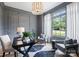 Well-appointed home office with custom paneling and a large window at 6505 Folger Dr, Charlotte, NC 28270